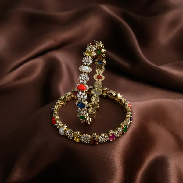 Floral Victoria Multicolour Stone Bangles